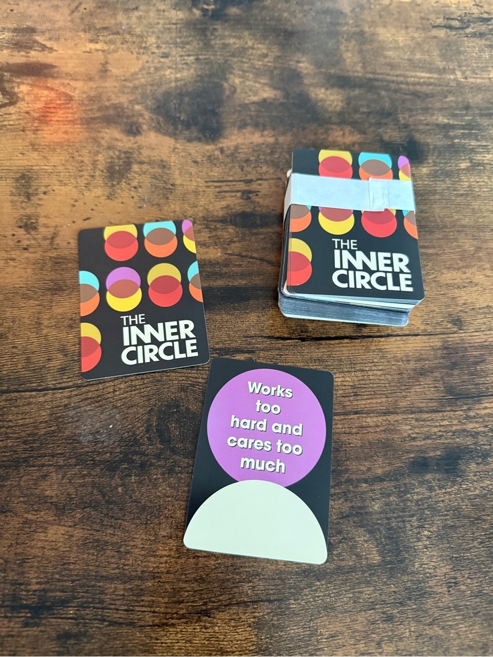 The Inner Circle Card Game - Black with Multicolor Circles